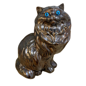 Large Ceramic Persian Cat Statue
